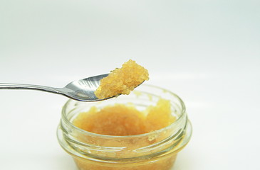 pike caviar on a white background