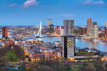 Rotterdam, Netherlands Skyline