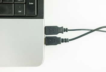 usb cable port connect with laptop