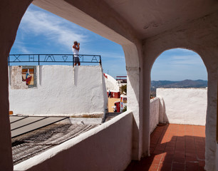 Una parte de la plaza de toros de Mijas