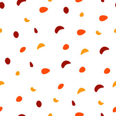 Seamless abstract dot pattern. Hand drawn doodle round shapes isolated on white background, vintage childish texture for print, fabric, textile, apparel. Vector illustration