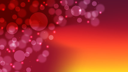 Bokeh blur abstract shapes circles lines lattice red dark in gradient vector background .