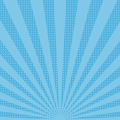 Abstract vector sunbeams background with dots.