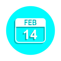 The calendar badge icon. Simple glyph, flat vector of web icons for ui and ux, website or mobile application