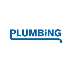 Vector logo of plumbing and water supply company