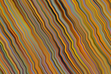 Yellow and orange waves abstract vector background. Simple pattern.