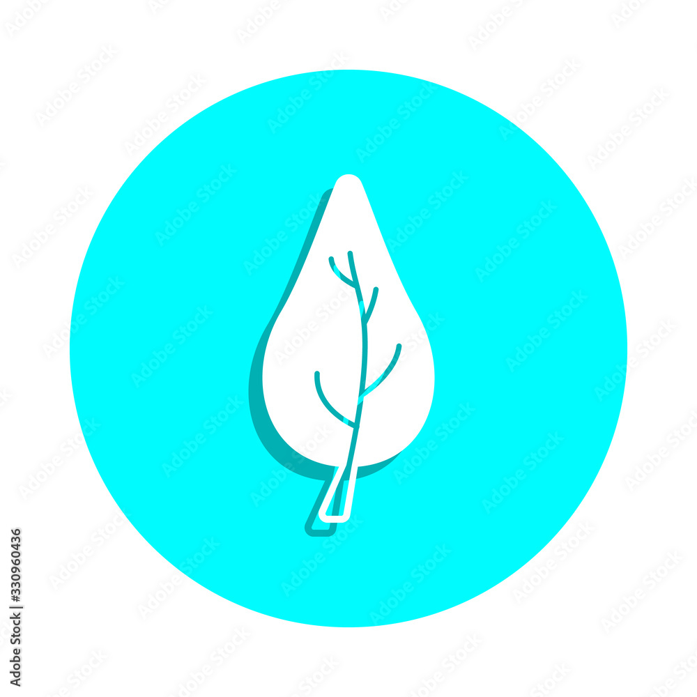 Poster tree silhouette badge icon. simple glyph, flat vector of web icons for ui and ux, website or mobile 