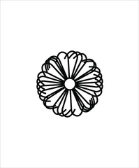 Obraz premium flower flat line icon,vector best flat line design icon.