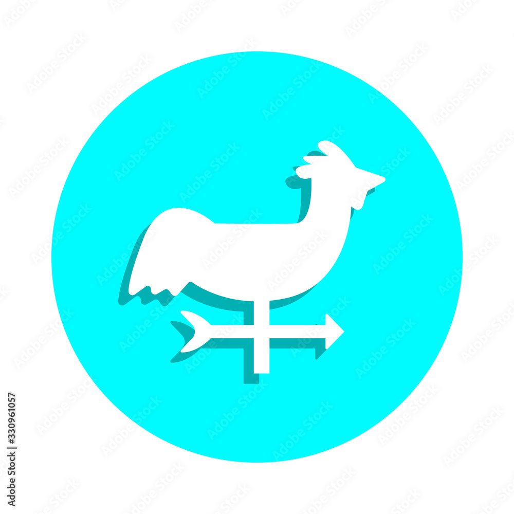 Poster vane badge icon. simple glyph, flat vector of web icons for ui and ux, website or mobile application