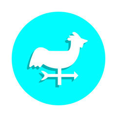 Vane badge icon. Simple glyph, flat vector of web icons for ui and ux, website or mobile application