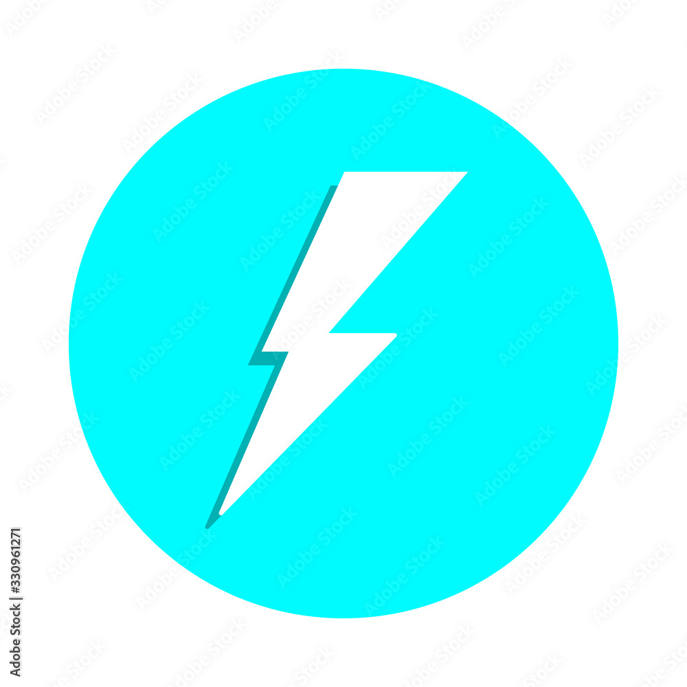 Aufkleber lightning badge icon. simple glyph, flat vector of web icons for ui and ux, website or mobile applic