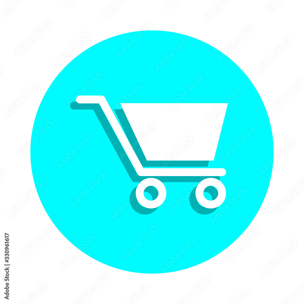 Poster truck badge icon. simple glyph, flat vector of web icons for ui and ux, website or mobile applicatio