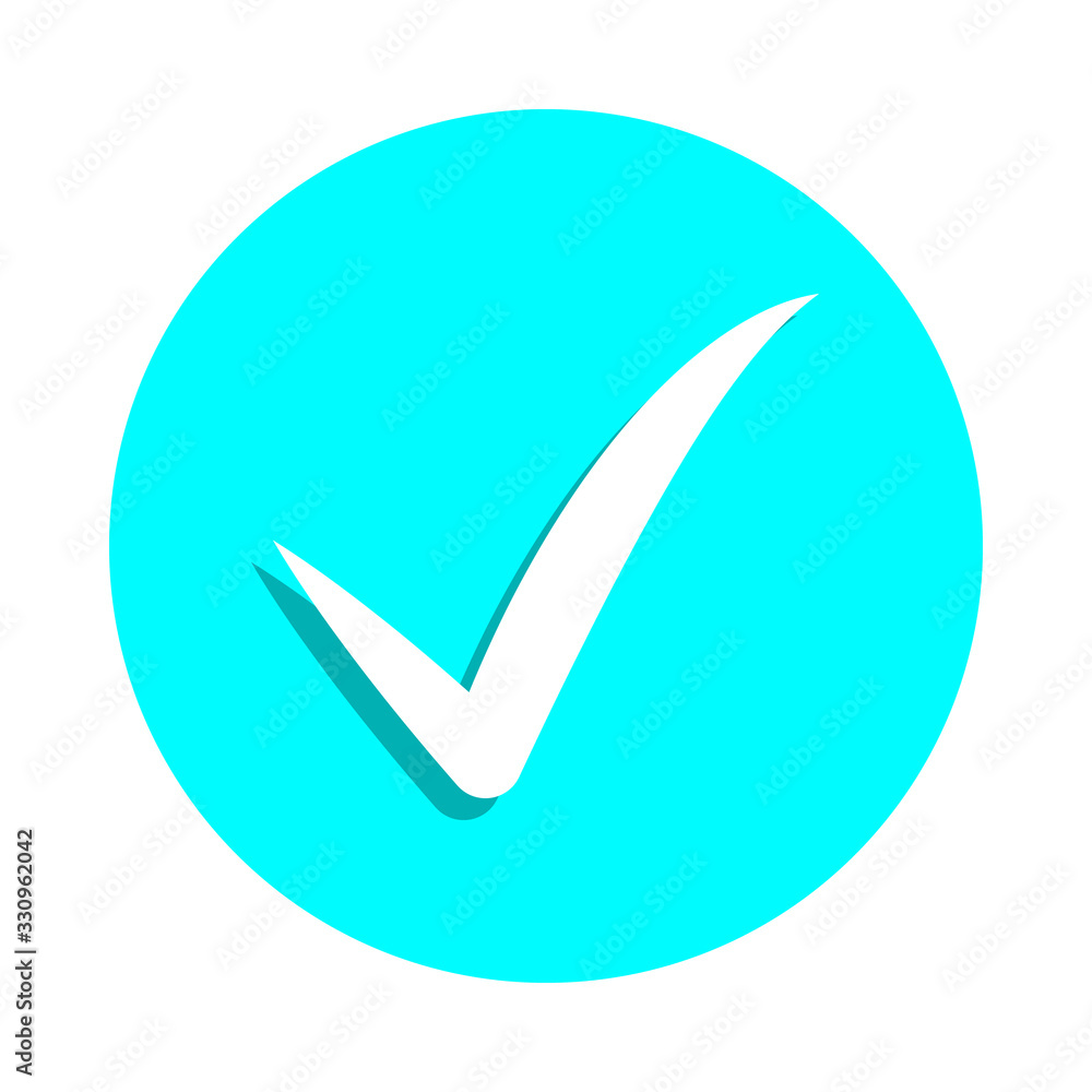 Poster sign checked badge icon. simple glyph, flat vector of web icons for ui and ux, website or mobile app