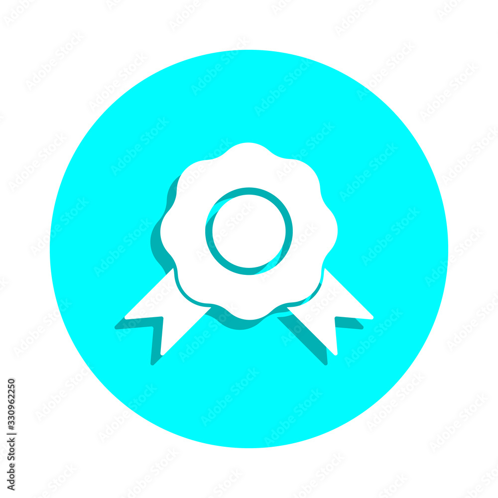 Poster prize bow badge icon. simple glyph, flat vector of web icons for ui and ux, website or mobile applic