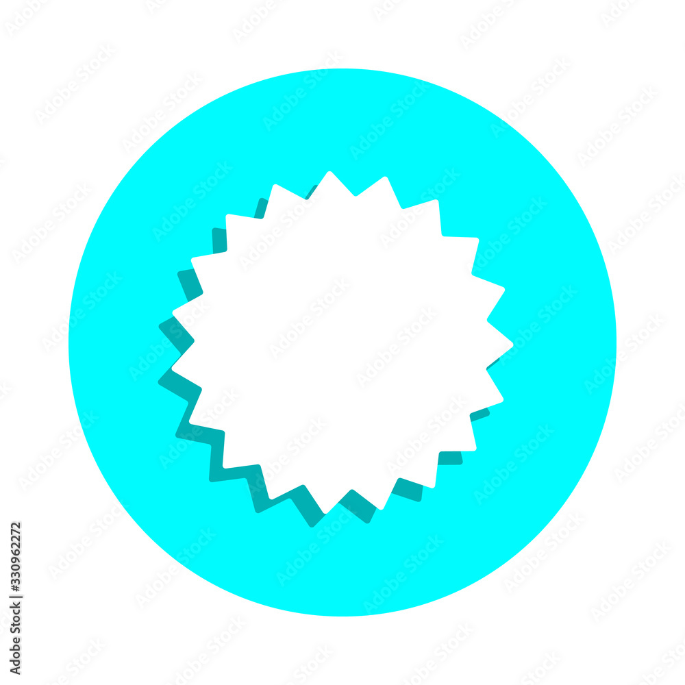 Poster printing badge icon. simple glyph, flat vector of web icons for ui and ux, website or mobile applica