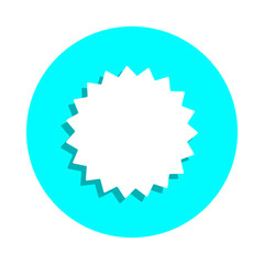 Printing badge icon. Simple glyph, flat vector of web icons for ui and ux, website or mobile application