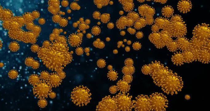 COVID-19 - Animation, 4K animierte Bewegungsgrafik f&uuml;r Nachrichten / Informationen f&uuml;r TV & WEB
