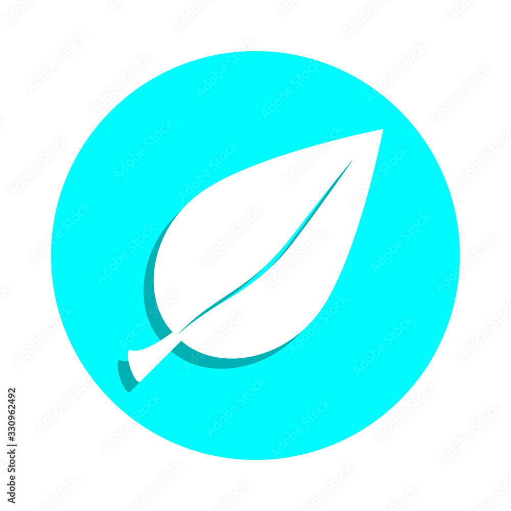 Poster tree leaf badge icon. simple glyph, flat vector of web icons for ui and ux, website or mobile applic