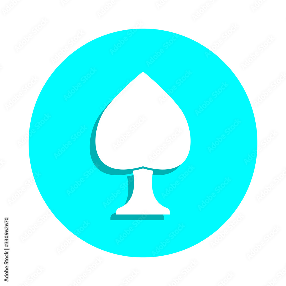 Poster tree badge icon. simple glyph, flat vector of web icons for ui and ux, website or mobile application