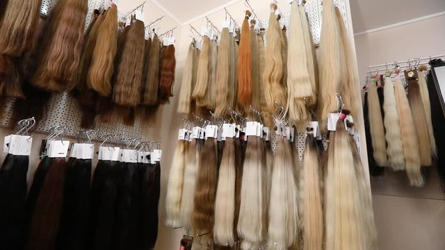 Hair extension salon, showroom in a hair extension company