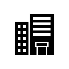 Building Vector Icon Glyph Style Illustration.
