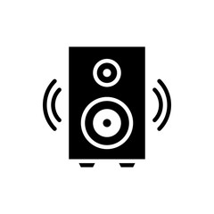 Speaker Vector Icon Glyph Style Illustration.