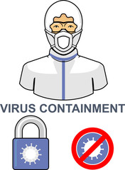 Control of Virus Contagious Disease Symbol