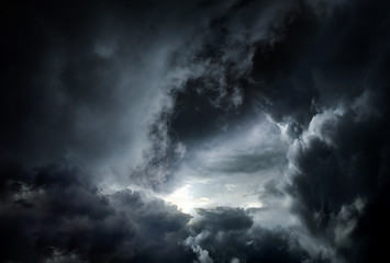 Hole in the Dramatic Clouds