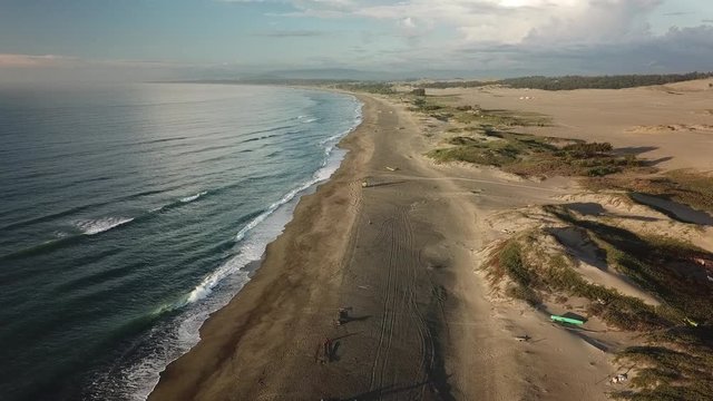 Flyby of Paoay Sand Dunes in Ilocos Norte, Philippines