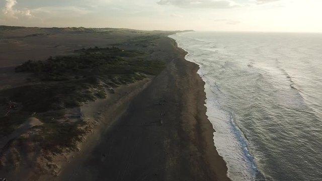 Flyby of Paoay Sand Dunes in Ilocos Norte, Philippines