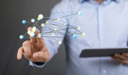 Cloud storage and Computing concept digital