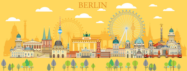 Berlin skyline vector 5 © alinart
