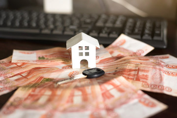House, house, real estate, real estate lease lease agreement money keys, expenses, purchase,...