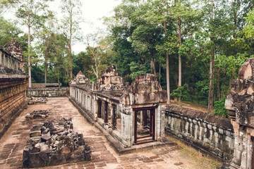 Fototapeta na wymiar The ruins and remains of Ta-Keo Temple. Cambodia. Siem Reap.