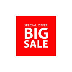 Special Offer Big Sale For Banner Sign And Promotion