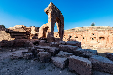 Artuklu, Mardin / Turkey June 10, 2018. Dara ( Anastasiopolis ) Ancient City , Mardin 