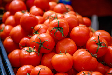vegetables tomatoes in the store