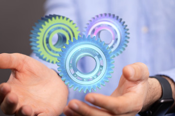 gear Technology setting concept background.