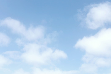 image of clouds in the blue sky