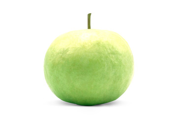 Fresh guava for diet fruit and high vitamin C isolated on white background. Guava with clipping path.