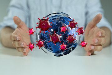 epidemic coronavirus 2019-nCoV, Novel Coronavirus Alert outbreak . Virus Covid 19-NCP. Spread of...