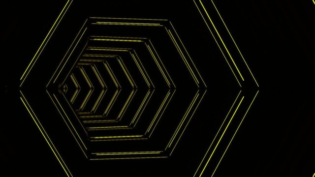 Hexa Tunnel VJ Loops Background