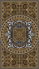 Vintage ornate decorative design card
