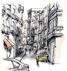 スペイン、路地裏