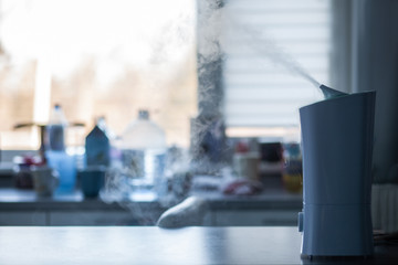 Humidifier producing steam