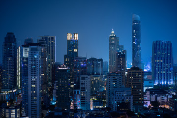 Bangkok night building