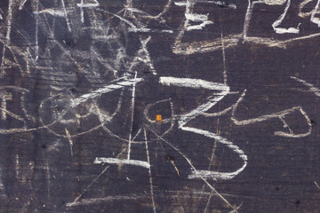 purple wood texture, number painted with chalk on wood, number 13, wooden planks painted purple, wood textures background