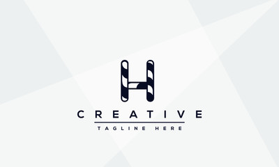 Modern creative letter H vector logo design. Minimalist H stylish monogram initial based icon.