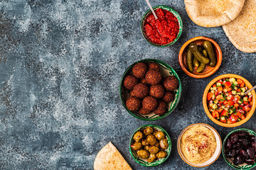 Falafel - traditional dish of Israeli and Middle Eastern cuisine
