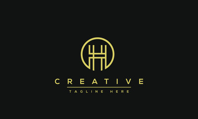 Modern creative letter H vector logo design. Minimalist H stylish monogram initial based icon.